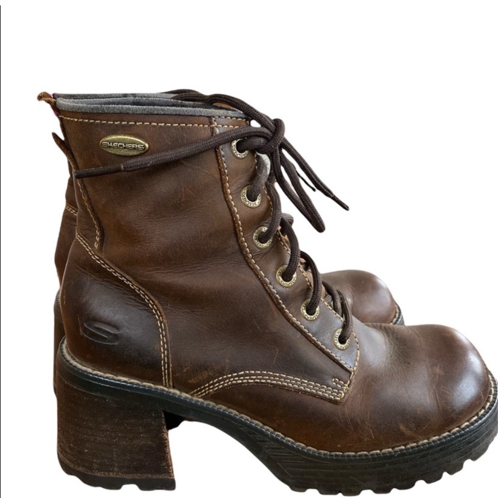 Sketchers - Vintage Chunky Platform Boots - Size 8